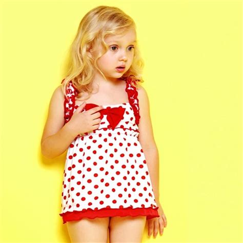 New Arrival 4 10 Years Old Girl Bigbow Swimming Suit Two Pieces Ruffled