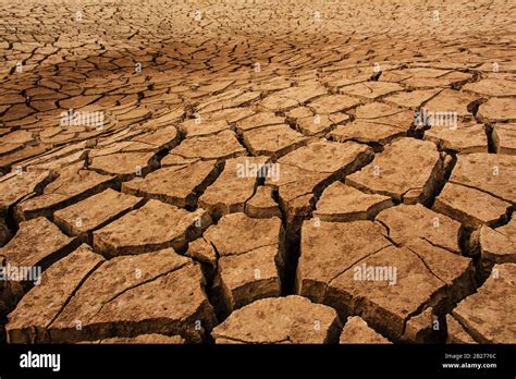 Nature Background Of Cracked Dry Lands Natural Texture Of Soil With