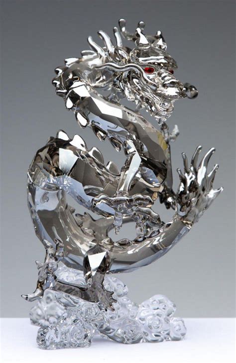 Swarovski Jubilee Dragon Figurine 12cm Height European Glass