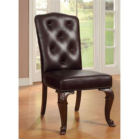 Furniture Of America Regulus Upholstered Dining Chairs Set Of 2