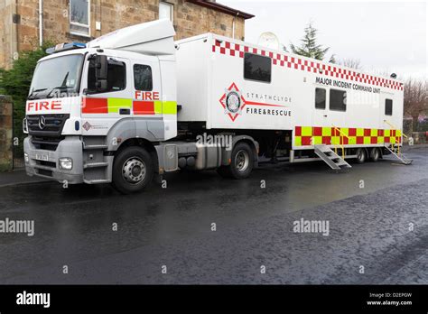 A Strathclyde Fire And Rescue Major Incident Command Unit Vehicle Stock