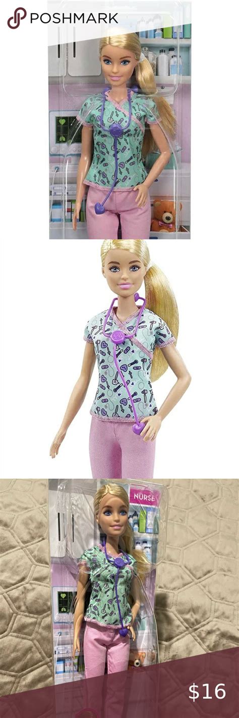 Barbie Nurse Blonde Doll 12 In With Scrubs Barbie Doll Healthcare