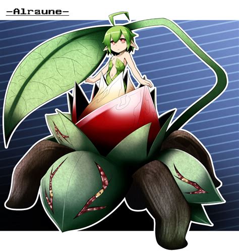 1girl Alraune Green Hair Highres Masu Shu Monster Girl Original Plant