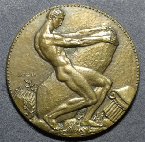 French Art Deco Medal Archery World Championship By Muller 1955 6000 Picclick