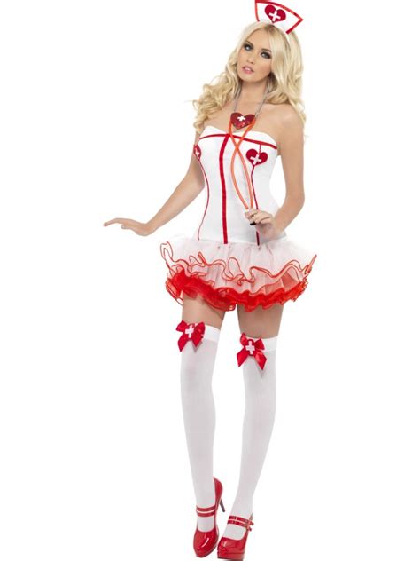 Wow Adult Sexy Hello Nurse Uniform Ladies Fancy Dress Hen Party