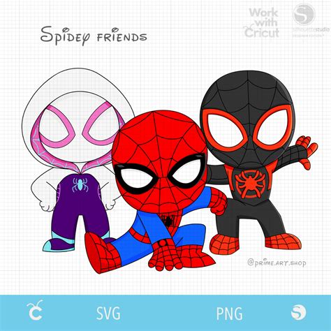 Spidey His Amazing Friends Svg Superhero Svg Ghost Spider Inspire