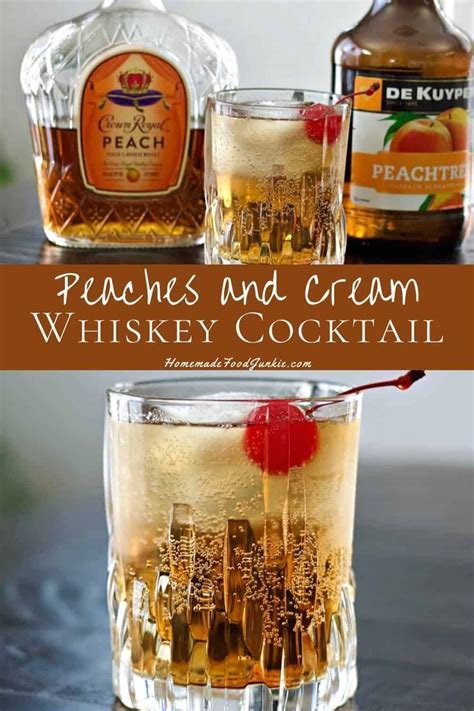 Add some lemon and bubbly ginger ale. Crown Royal Peaches and Cream Whiskey Drink Recipe # ...