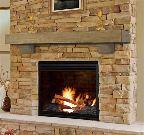 Rustic Stone Fireplace Mantels 24 Moltoon
