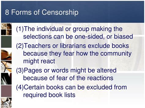 Ppt Censorship Powerpoint Presentation Free Download Id3063136