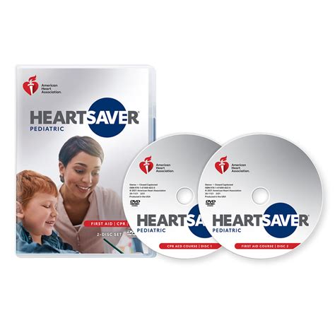 2020 Aha Heartsaver Pediatric First Aid Cpr Aed Dvd Set