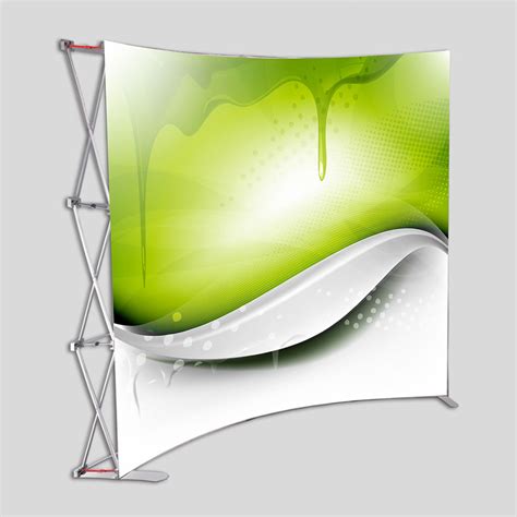 Lush Banners Custom 10ft Curved Pop Up Display