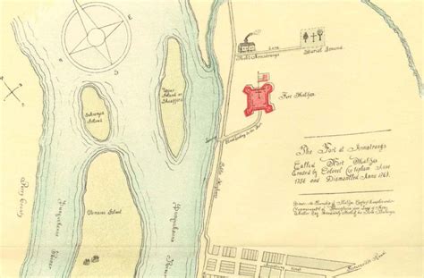 18th Century Map Fort Halifax Pennsylvania Historic Preservation
