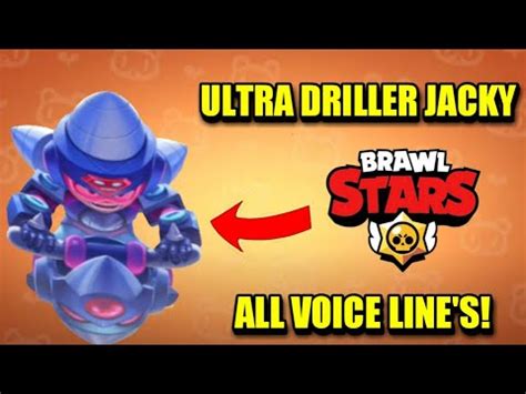 A page for describing characters: ULTRA DRILLER JACKY VOICE LINES | NEW BRAWL STARS SKIN ...