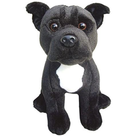 Buy Faithful Friends Staffordshire Bull Terrier Black Soft Toy 12