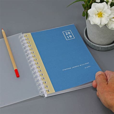 Personalised 2019 Diary And Planner By Designed