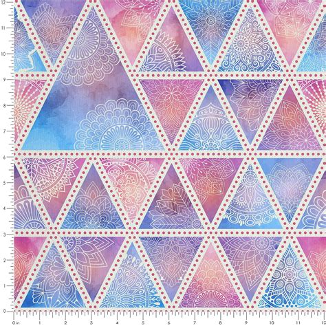 The Printed Triangle Fabric With Pleasant And Prominent Geometrical