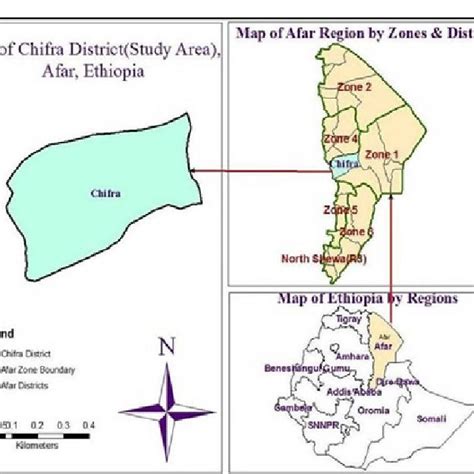 Map Of Afar National Regional State And Study Area Download