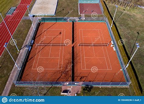 Tennis Court From Above Stock Photo Image Of Shot Stadion 150440236