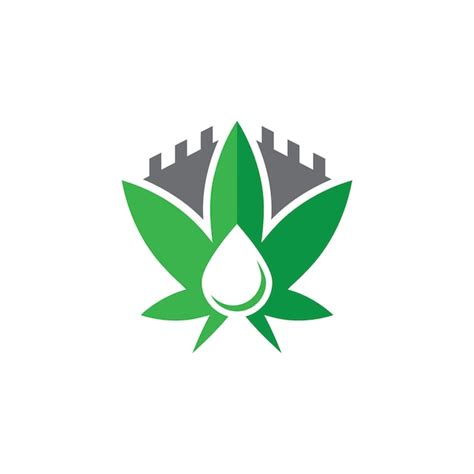 Logotipo De Cannabis Vetor Premium