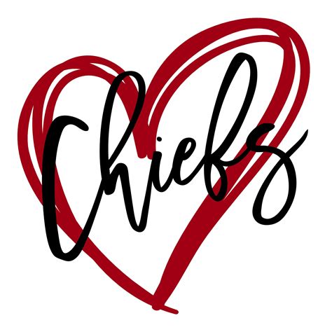 Chiefs Heart SVG/PNG | Etsy in 2021 | Kansas city chiefs craft, Kansas