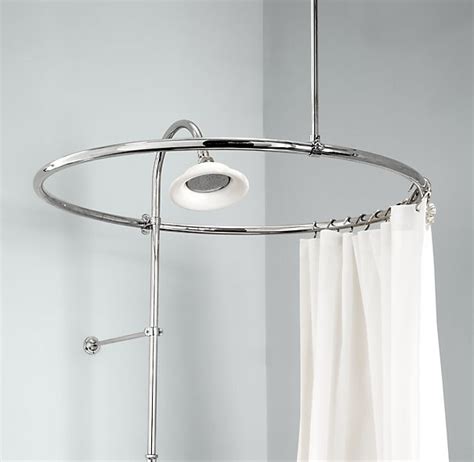 Shower curtains are essential, but you can't hang them without a shower rod. Types of Ceiling Mount Shower Curtain Rod - HomesFeed