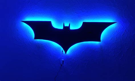 Buy Dc Comics Batman Logo Batman Led Wall Lightcolorful Rgb Usb Led