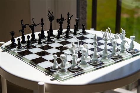 Luxury Unique Chess Set Handmade Murano Glass Chess Board And Etsy
