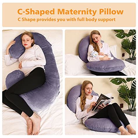 chilling home pregnancy pillows c shaped full body pillow for pregnancy 53 inch maternity