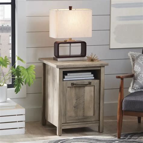 Better Homes And Gardens Modern Farmhouse Side Table With Usb Rustic