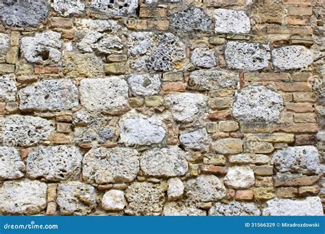 Old European Wall From The Tuscany Stock Image Image Of Stone