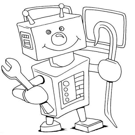 Bilder zum ausmalen, jedes ausmalbild und kostenlose malvorlagen gratis online downloaden. roboter ausmalbild 06 | Roboter, Ausmalen und Ausmalbilder