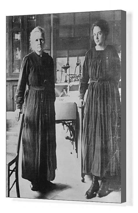 Mme Curie Photographed With Her Daughter 4 April 1925 Box Canvas Print Mme Curie Photographed
