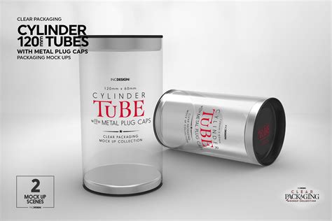 120mm Cylinder Tube Packaging Mockup 104824 Branding Design Bundles