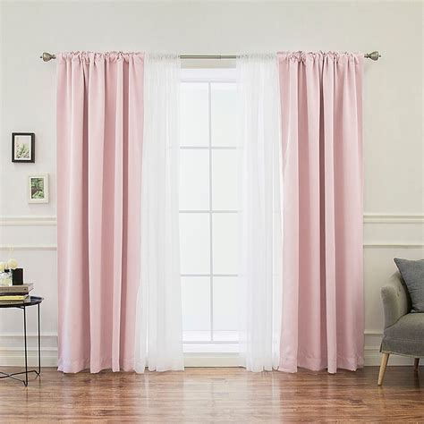 Decorinnovation Mix And Match Voile 84 Blackout Window Curtain Panel