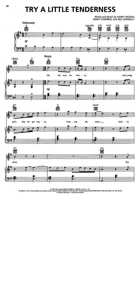 Otis Redding Try A Little Tenderness Sheet Music Pdf Free Score