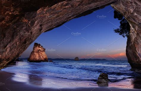 Cathedral Cove New Zealand Featuring Bay Beach And Beautiful High