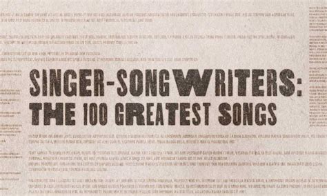 Singer Songwriters The 100 Greatest Songs Udiscover