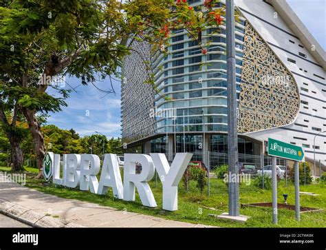Exterior Of Sabah Regional Library At Tanjung Aru Plaza Kota Kinabalu