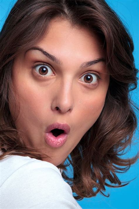 woman with a shocked expression stock image image of people open 9410701