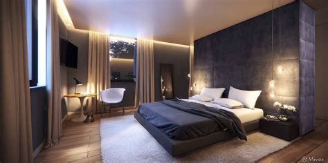 An Easy Way To Create Minimalist Bedroom Decorating Ideas With Dark Color Concept Design Looks