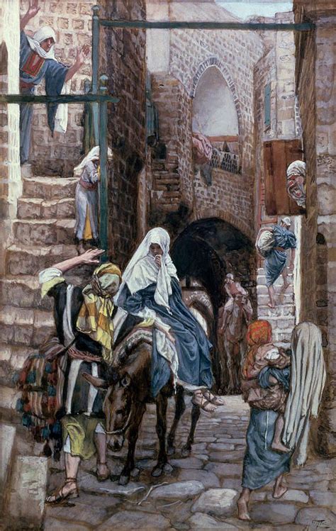 Saint Joseph Seeks Lodging In Bethlehem Bible Art Biblical Art