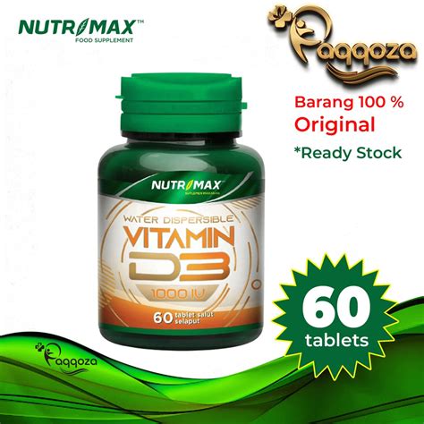 Jual Vitamin D3 1000 Iu Nutrimax 60 Tablet Shopee Indonesia