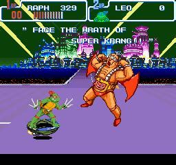 Will the turtles be able to find their way home without damaging history? Teenage Mutant Ninja Turtles IV - Turtles in Time (USA) ROM