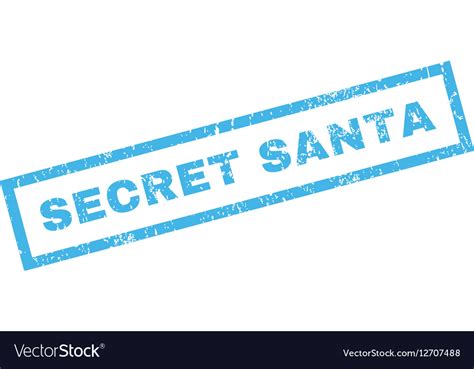 Secret Santa Rubber Stamp Royalty Free Vector Image