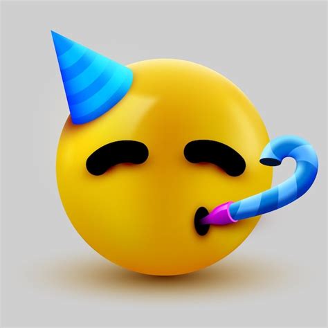 Premium Vector Party Face Emoji