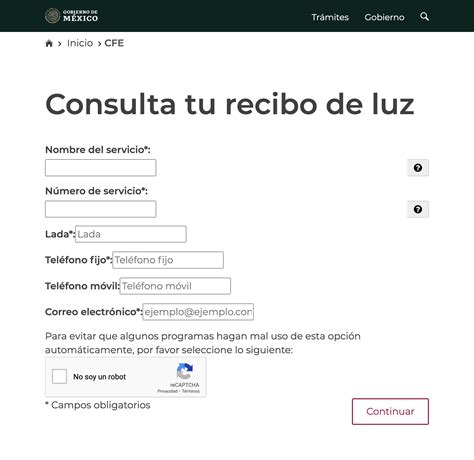 CFE Así puedes consultar tu recibo de luz por internet sin registrarte Unión Guanajuato