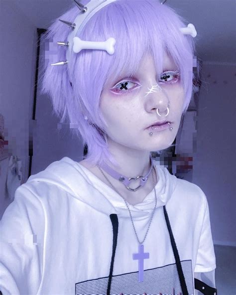 yusakuyami in 2023 pastel goth makeup pastel goth hair goth makeup looks