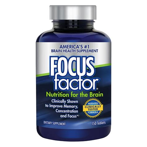 Focusfactor Dietary Supplement 150 Tablets Memory Concentration Brain