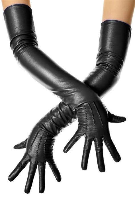 lange schwarze leder opernhandschuhe vintage muster knopf etsy de black leather gloves