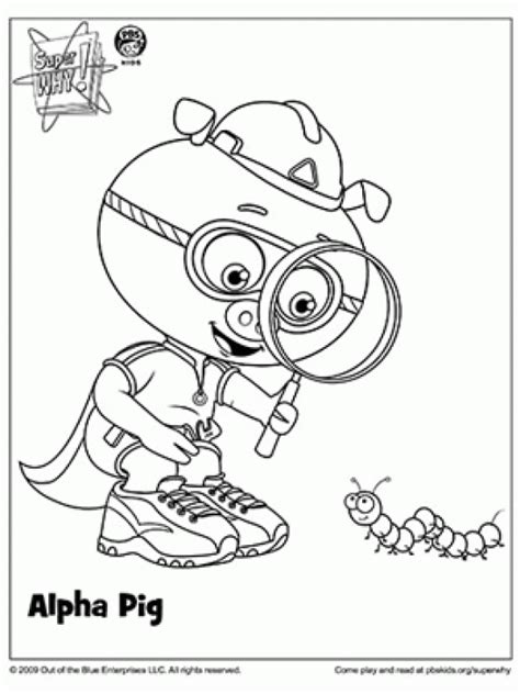 Coloring Pbs Kids Super Why Game Coloring Pages